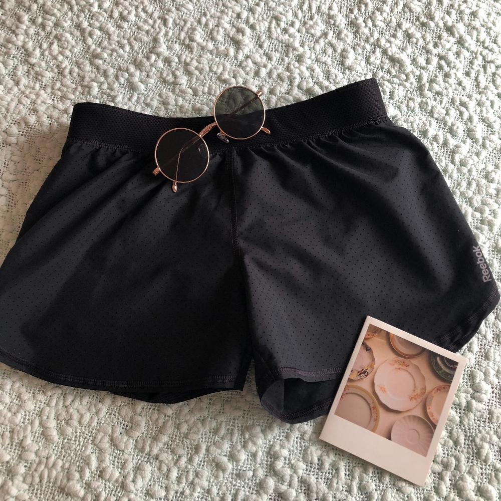 Dry-Fit Black Athletic Shorts